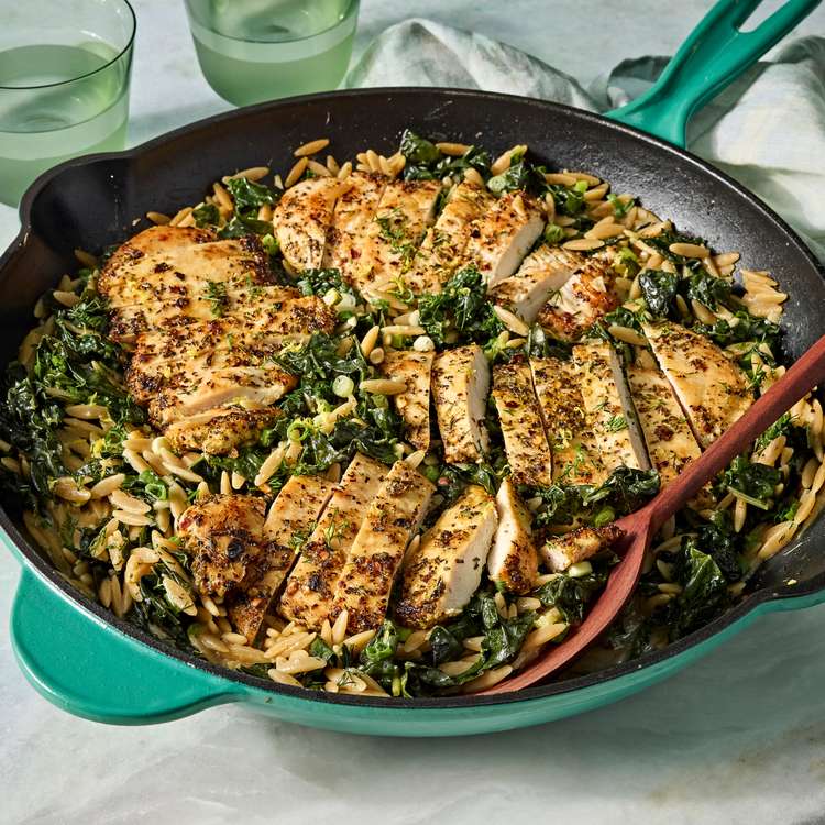 High-Protein Dill Chicken Orzo