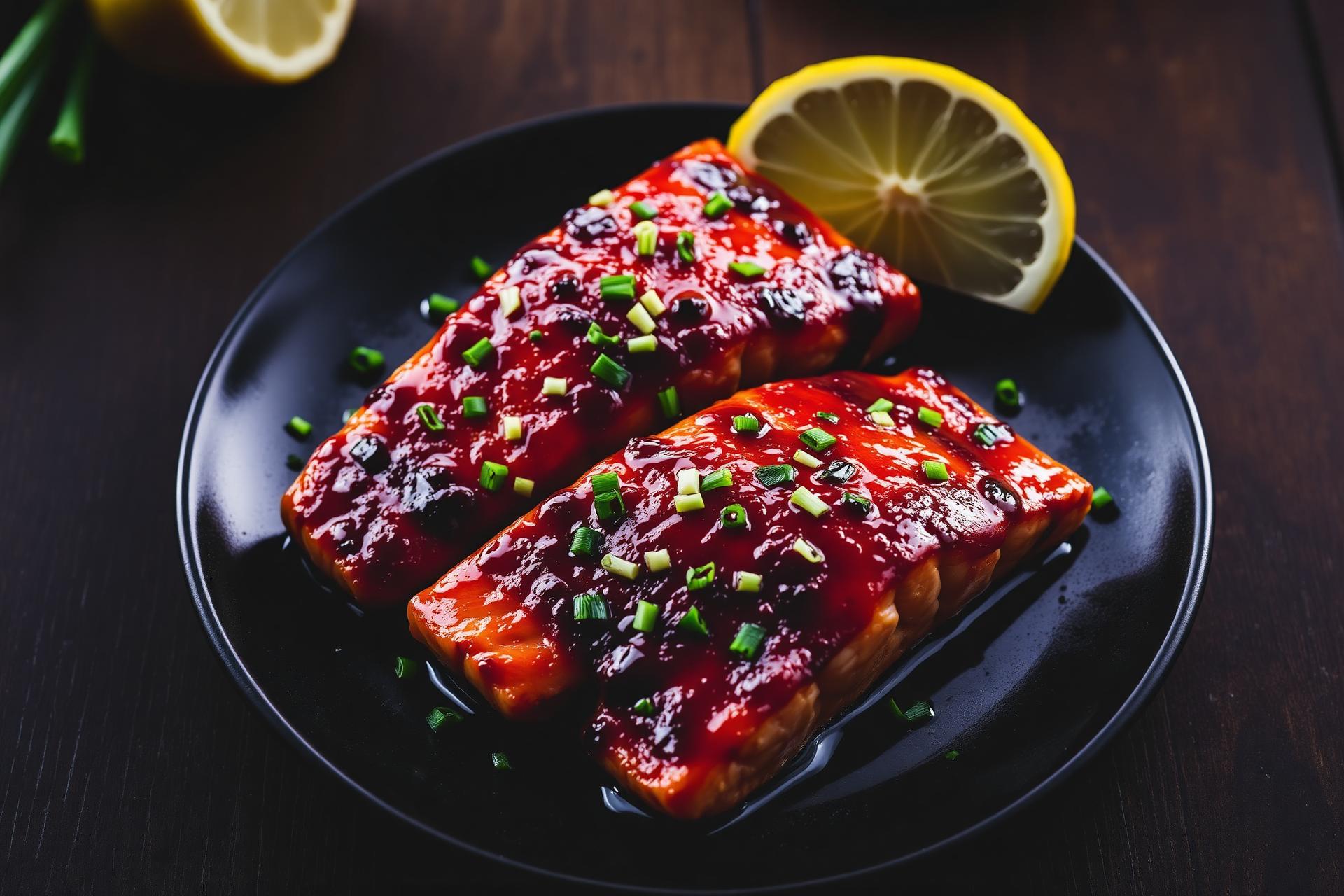 Sweet and Spicy Glazed Salmon