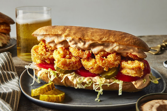 Crispy Cajun Shrimp Po'Boy